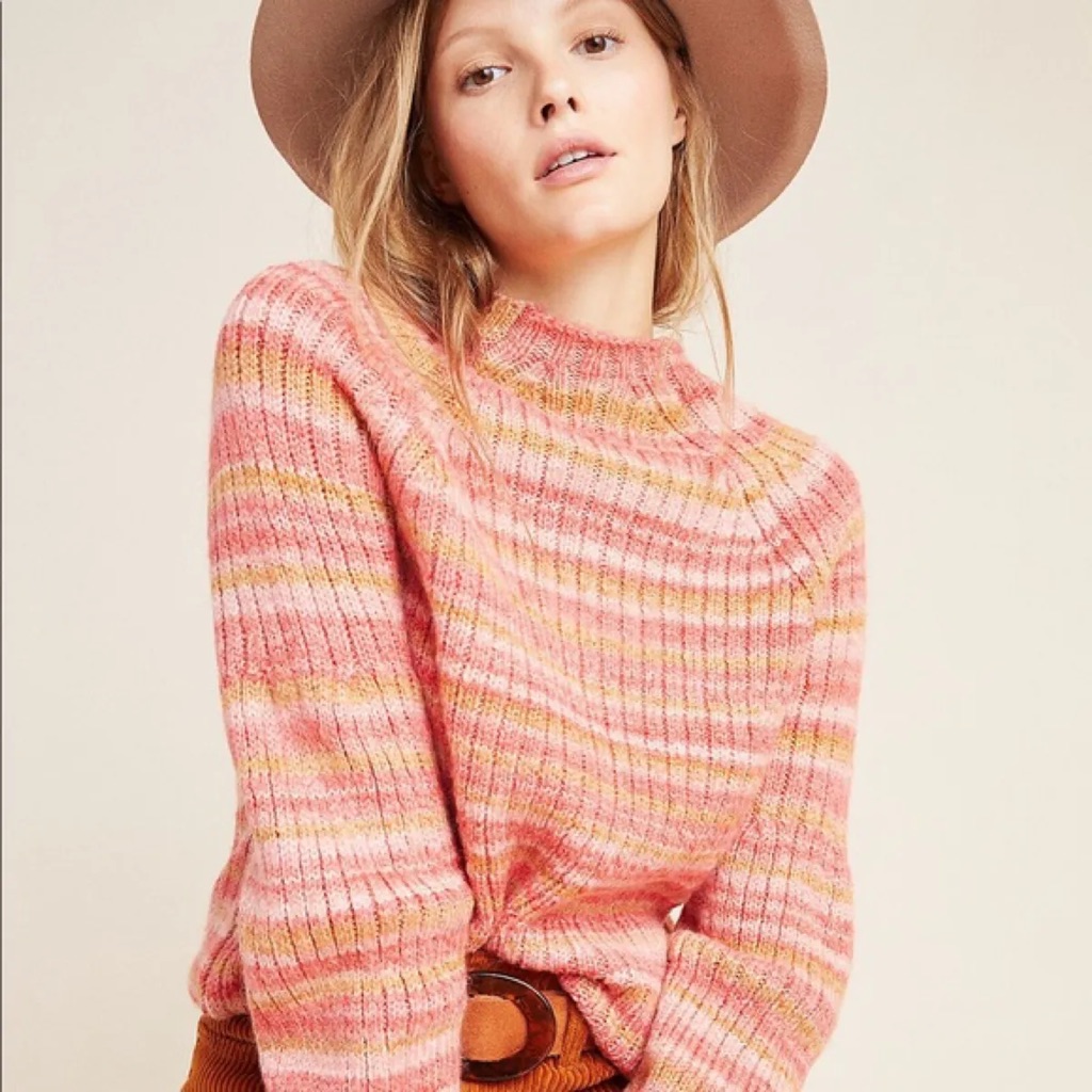 Nwt Anthropologie T.La Drea Space-Dyed Sweater Xs
